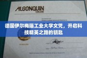 解锁未来科技精英的德国伊尔梅瑙工业大学文凭之路