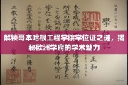 探寻哥本哈根工程学院学位奥秘，领略欧洲顶尖学府的独特风采