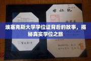 探寻埃塞克斯大学学位证的传奇之旅