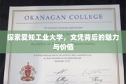 解码爱知工业大学，文凭背后的独特魅力与无限可能