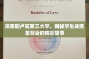 揭开图卢兹三大学子成绩单背后的秘密世界