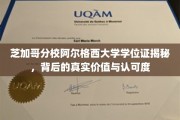 揭秘阿尔格西大学学位证的芝加哥分校传奇，价值与认可度背后的故事