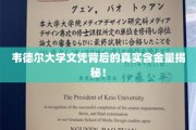 揭开韦德尔大学文凭的含金量之谜