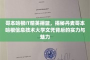 丹麦哥本哈根IT名校魅力解析，揭秘文凭背后的卓越实力