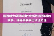 解码杨百翰大学夏威夷分校学位证，揭秘学历认证的神秘面纱