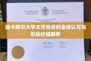 纽卡斯尔大学文凭背后的全球认可与职场价值解析
