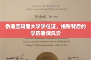 学历认证危机，揭秘伪造圣玛丽大学学位证的黑色产业链
