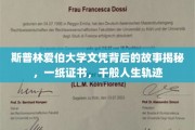 斯普林爱伯大学文凭，一纸证书，千变万化的人生轨迹