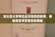 探寻龙比亚大学学位证书的神秘面纱，学历背后的不为人知传奇